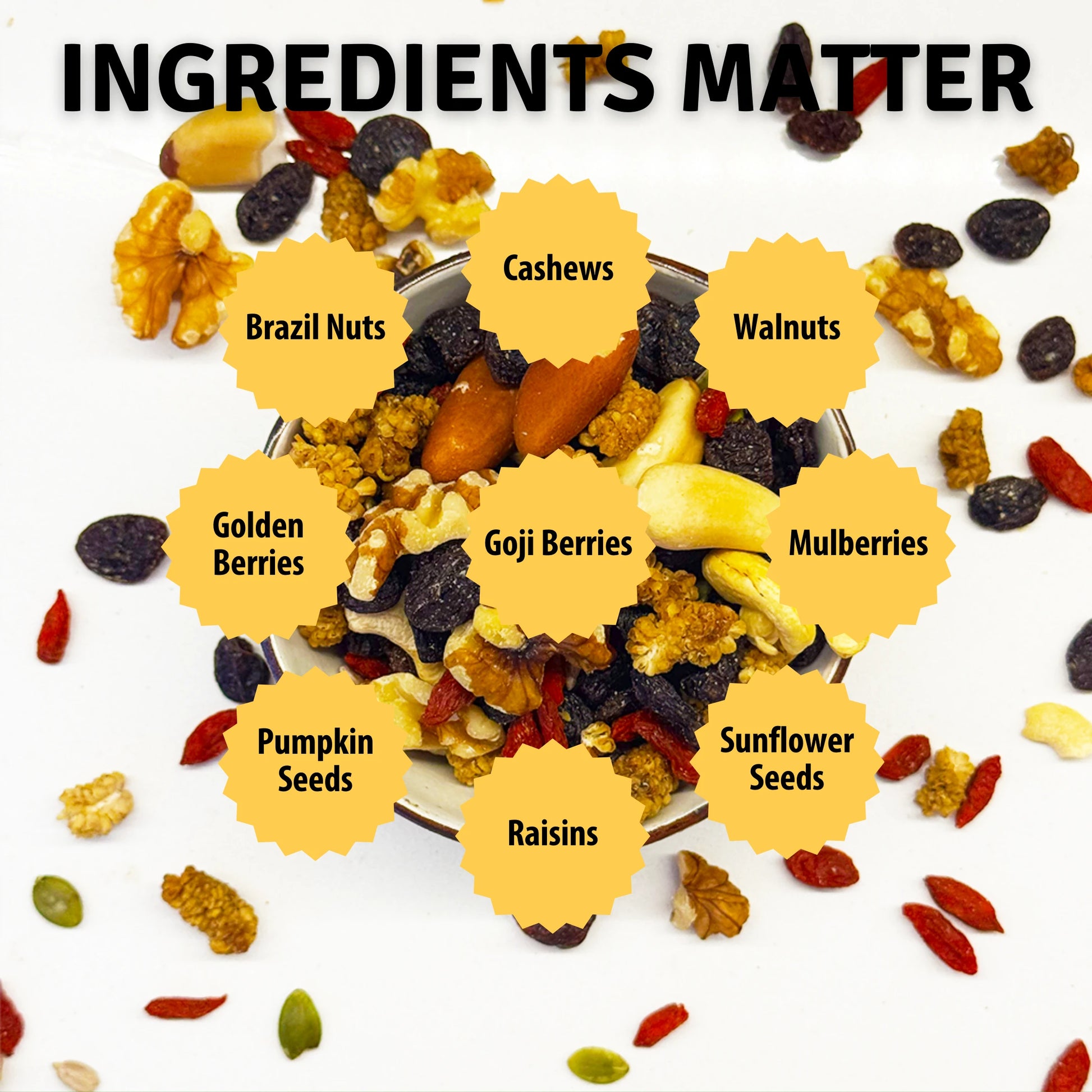 Raw Superfoods Trail Mix - The Works - Unsalted Trail Mix BetterFoods