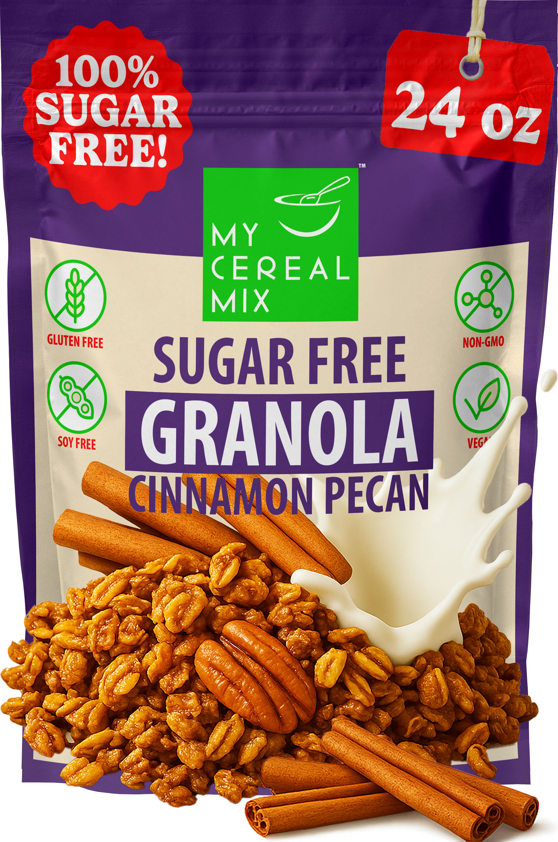 Sugar Free Granola - Cinnamon Pecan MyCerealMix