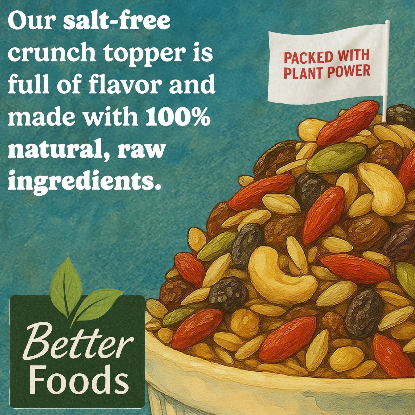Raw Superfoods Crunch Topper - Nutritional Booster Blend BetterFoods