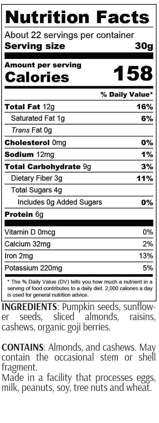 Raw Superfoods Crunch Topper - Nutritional Booster Blend BetterFoods
