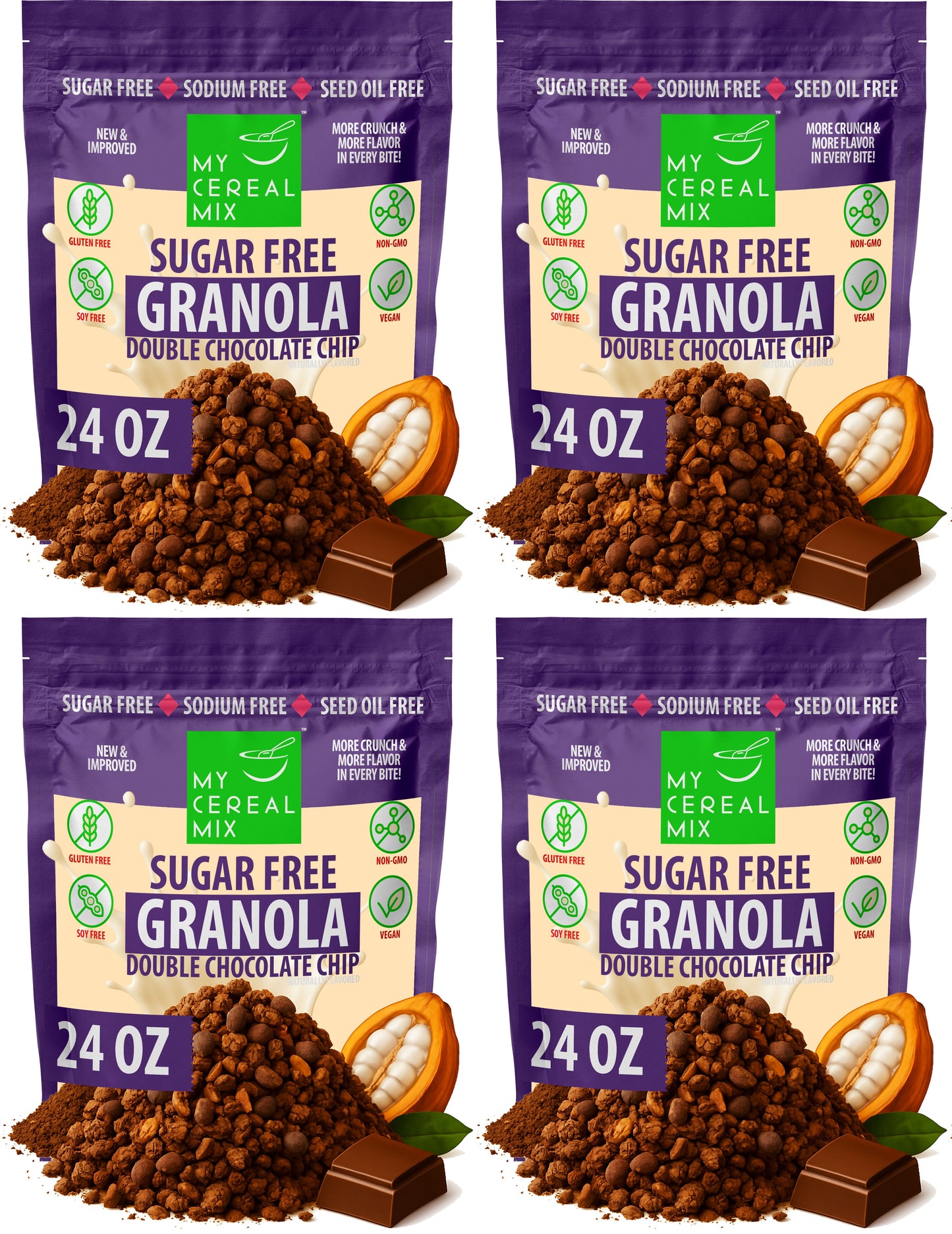 Sugar Free Granola - Double Chocolate Chip MyCerealMix