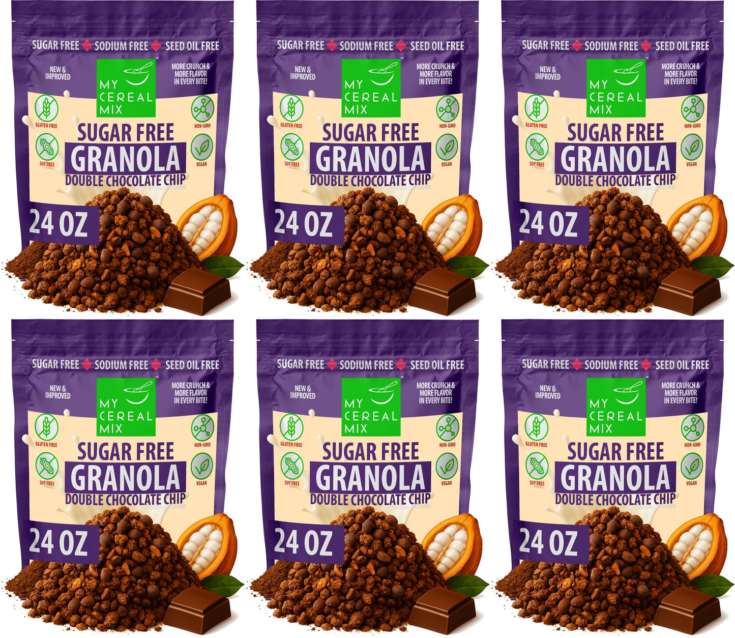 Sugar Free Granola - Double Chocolate Chip MyCerealMix