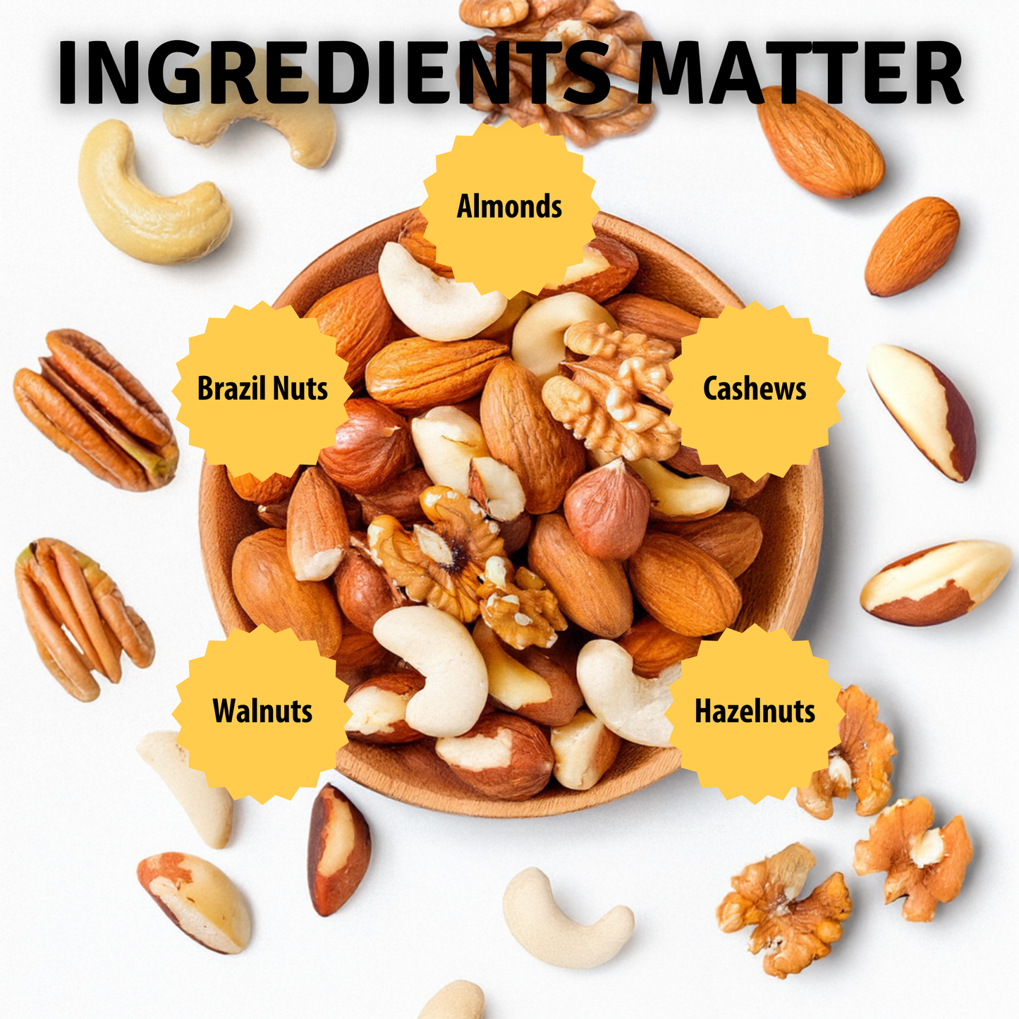 Raw Unsalted Deluxe Omega 3 Mixed Nuts - Healthy Raw Nuts BetterFoods