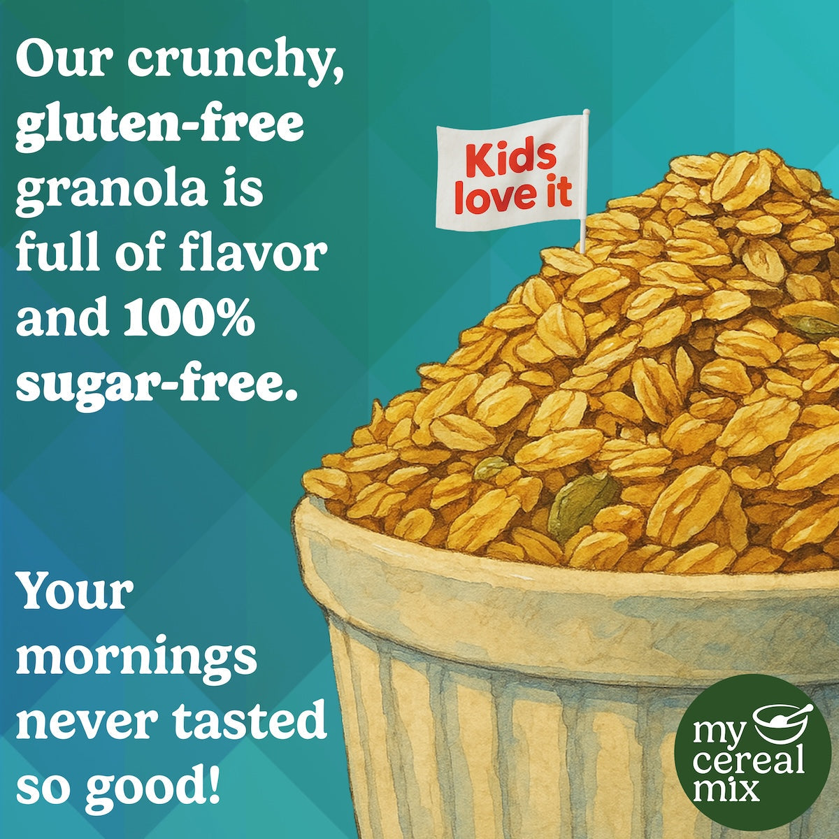 Sugar Free Granola - Vanilla Almond MyCerealMix