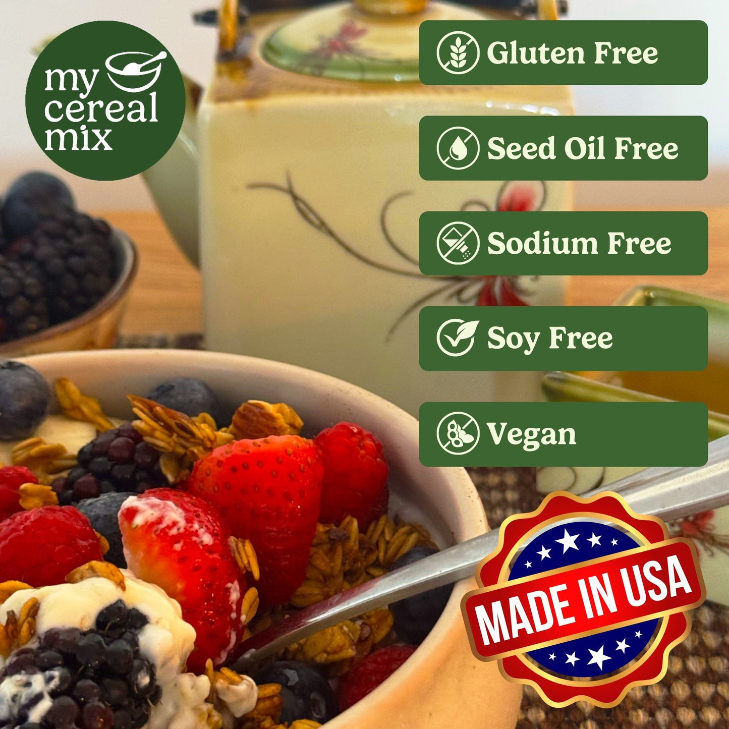 Sugar Free Granola - Vanilla Almond MyCerealMix