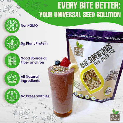 Raw Superfoods Five Seeds Mix BetterFoods