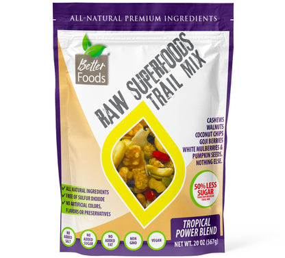 Raw Superfoods Trail Mix - Tropical Power Blend BetterFoods