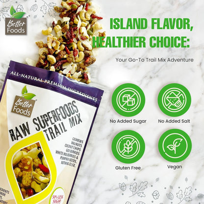 Raw Superfoods Trail Mix - Tropical Power Blend BetterFoods