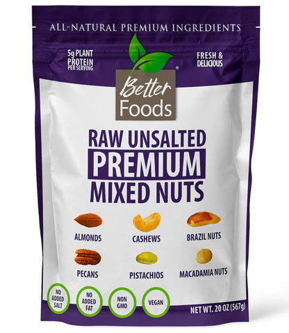 Raw Unsalted Premium Mixed Nuts - MyCerealMix