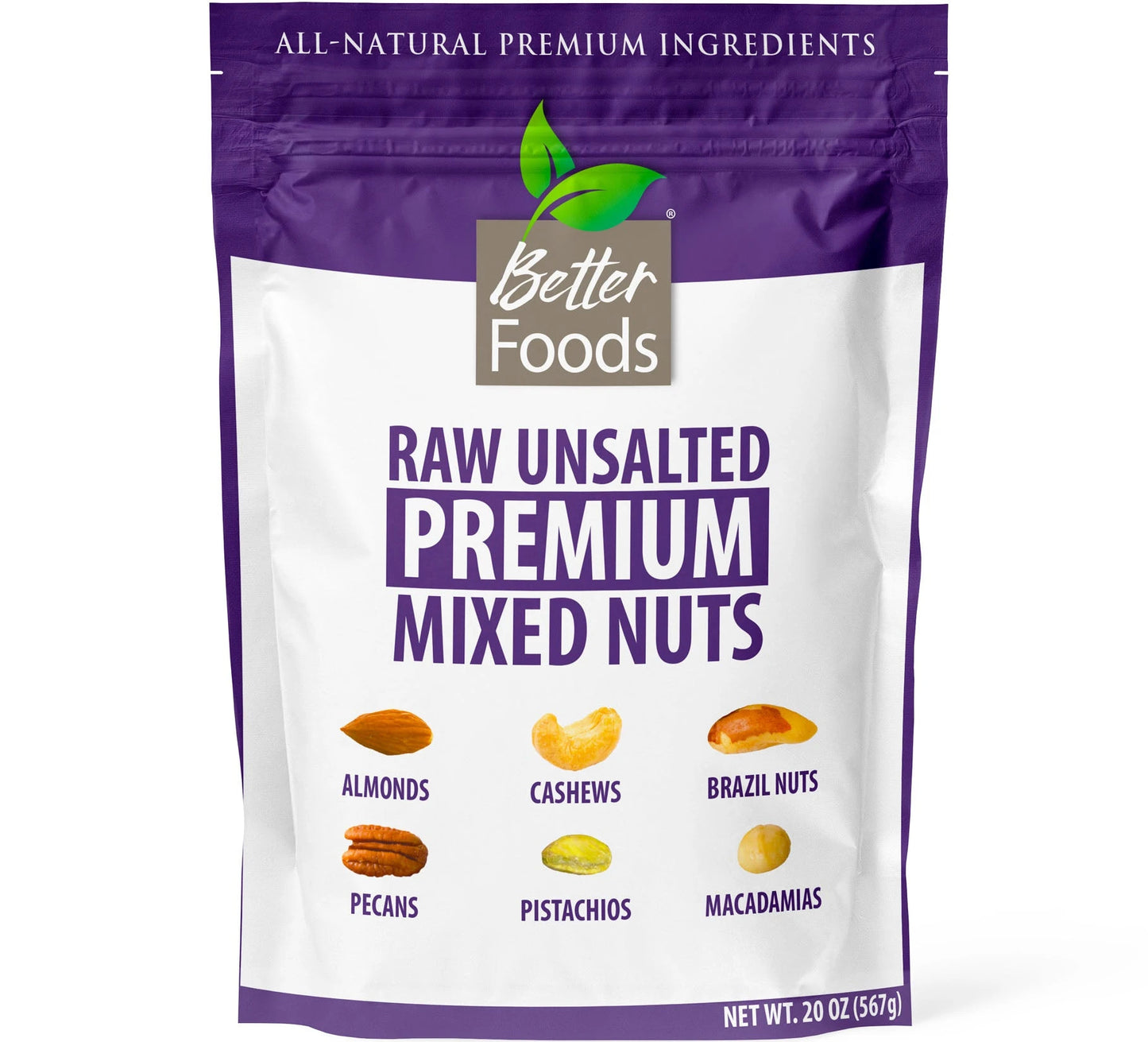 Raw Unsalted Premium Mixed Nuts BetterFoods