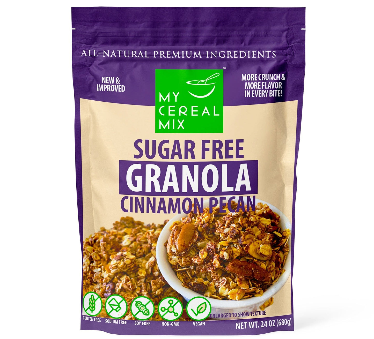 Sugar Free Granola - Cinnamon Pecan MyCerealMix