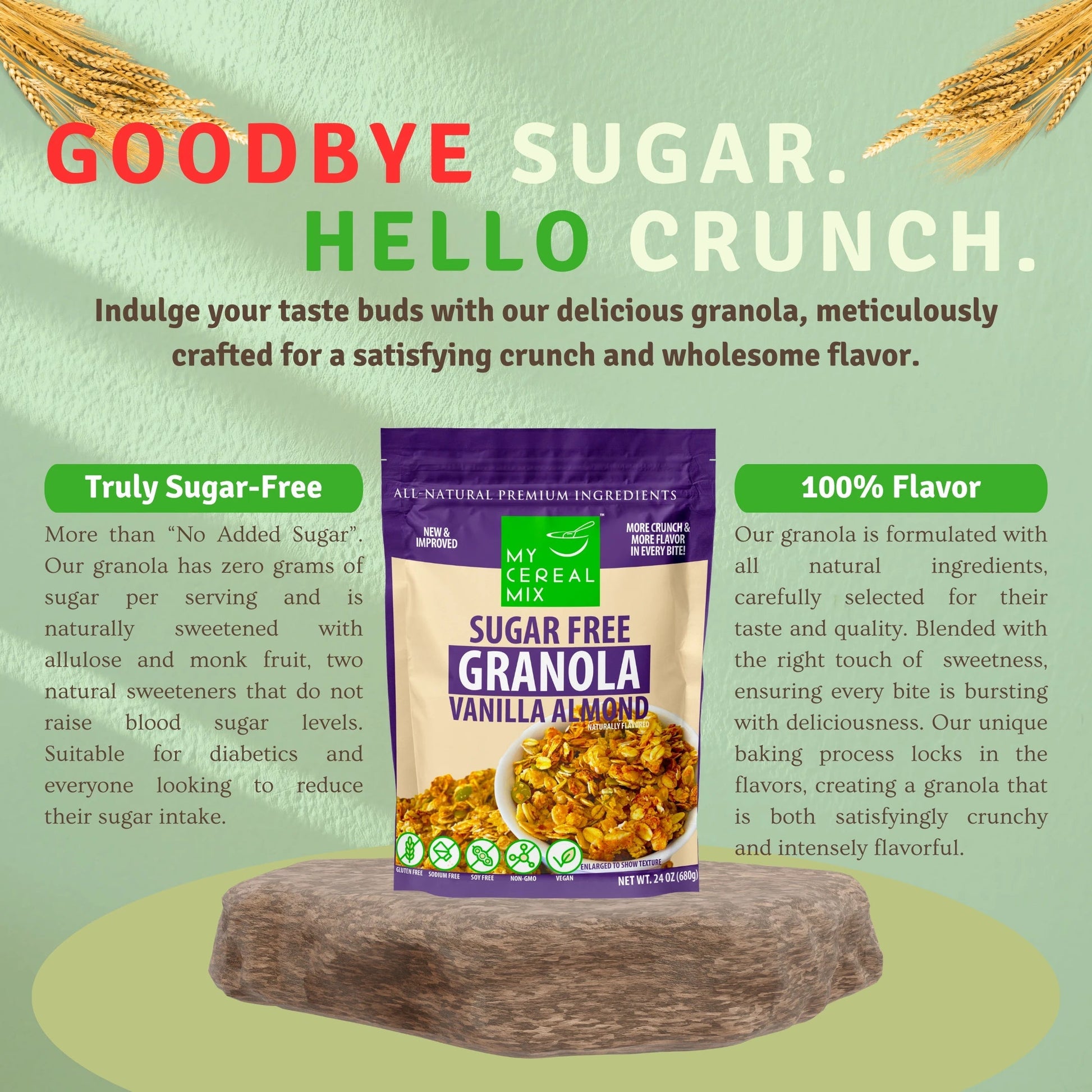 Sugar Free Granola - Vanilla Almond MyCerealMix