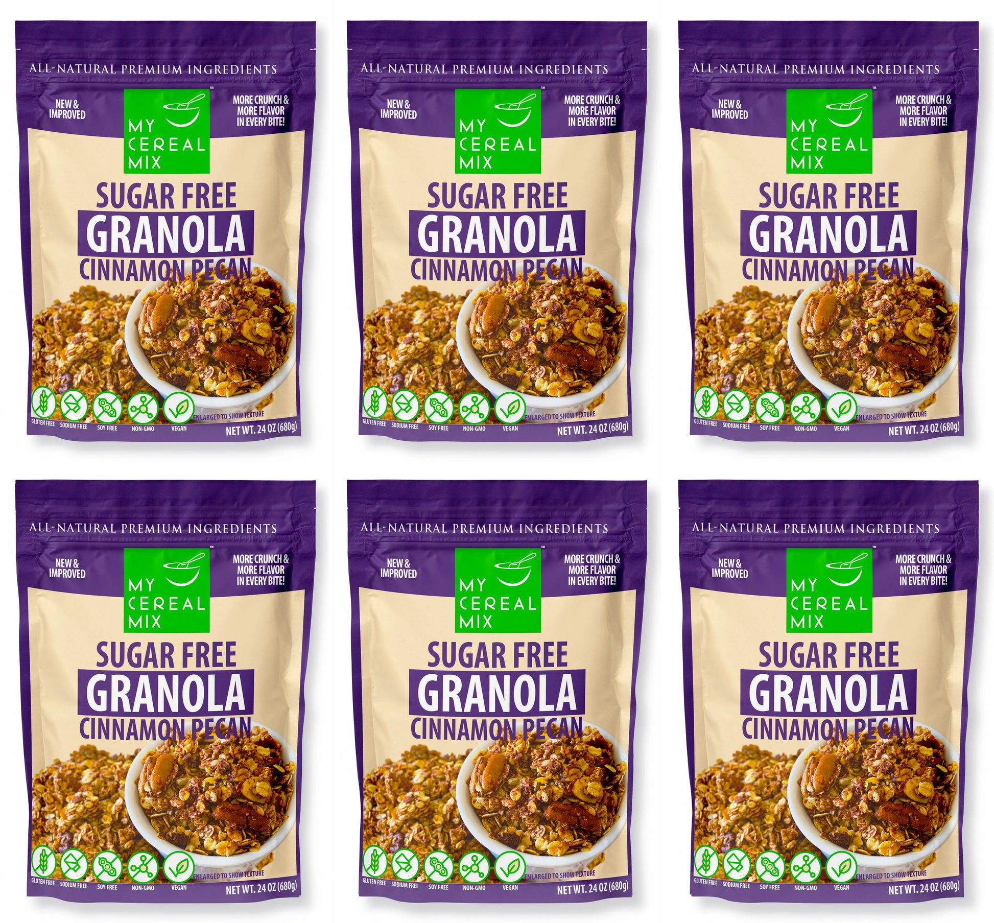 Sugar Free Granola - Cinnamon Pecan MyCerealMix