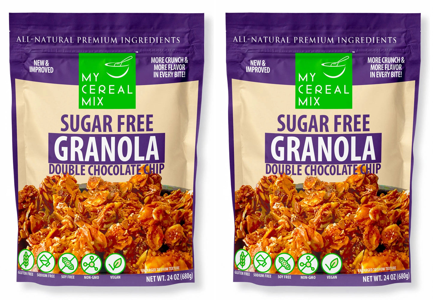 Sugar Free Granola - Double Chocolate Chip MyCerealMix