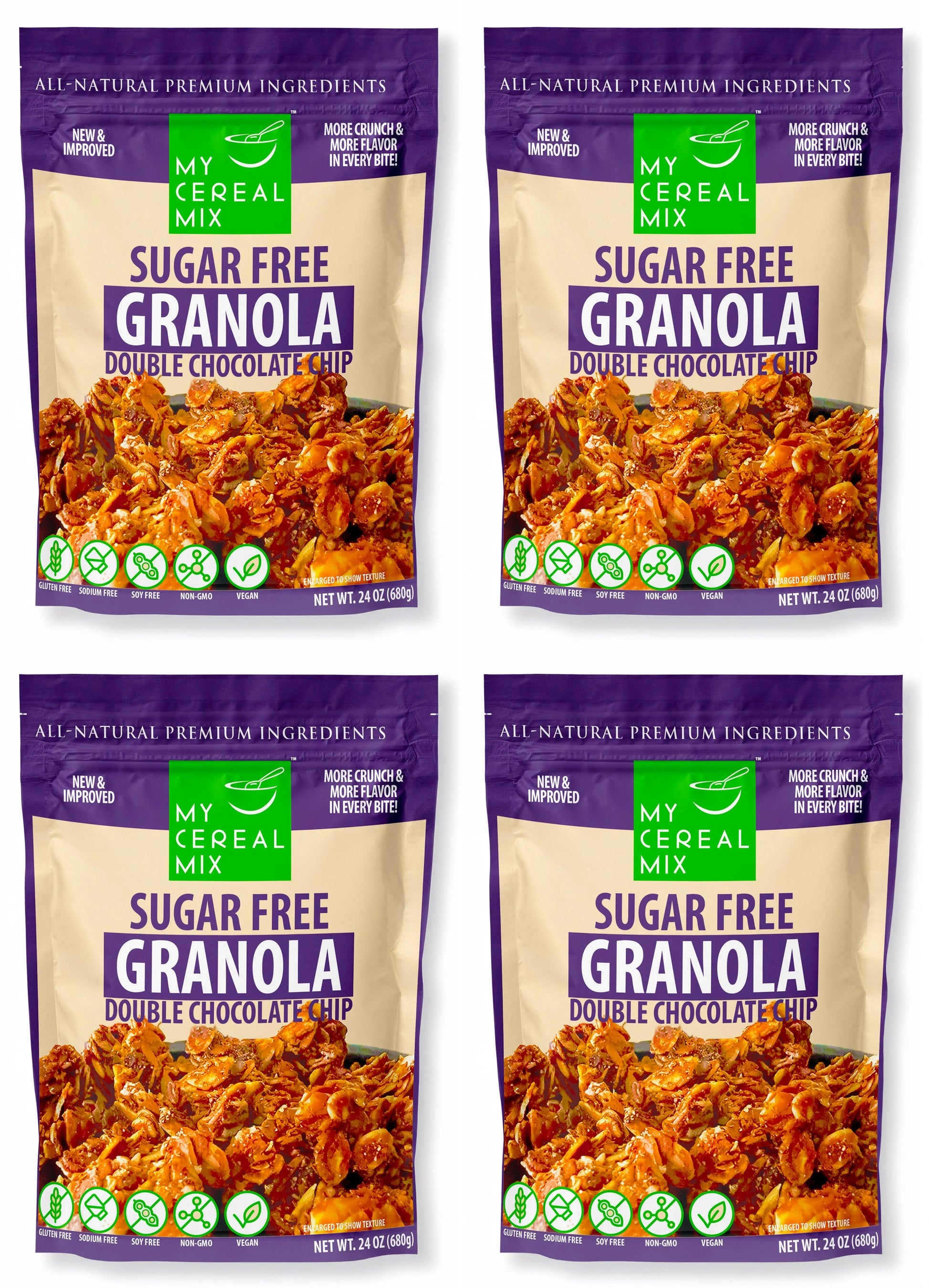 Sugar Free Granola - Double Chocolate Chip MyCerealMix