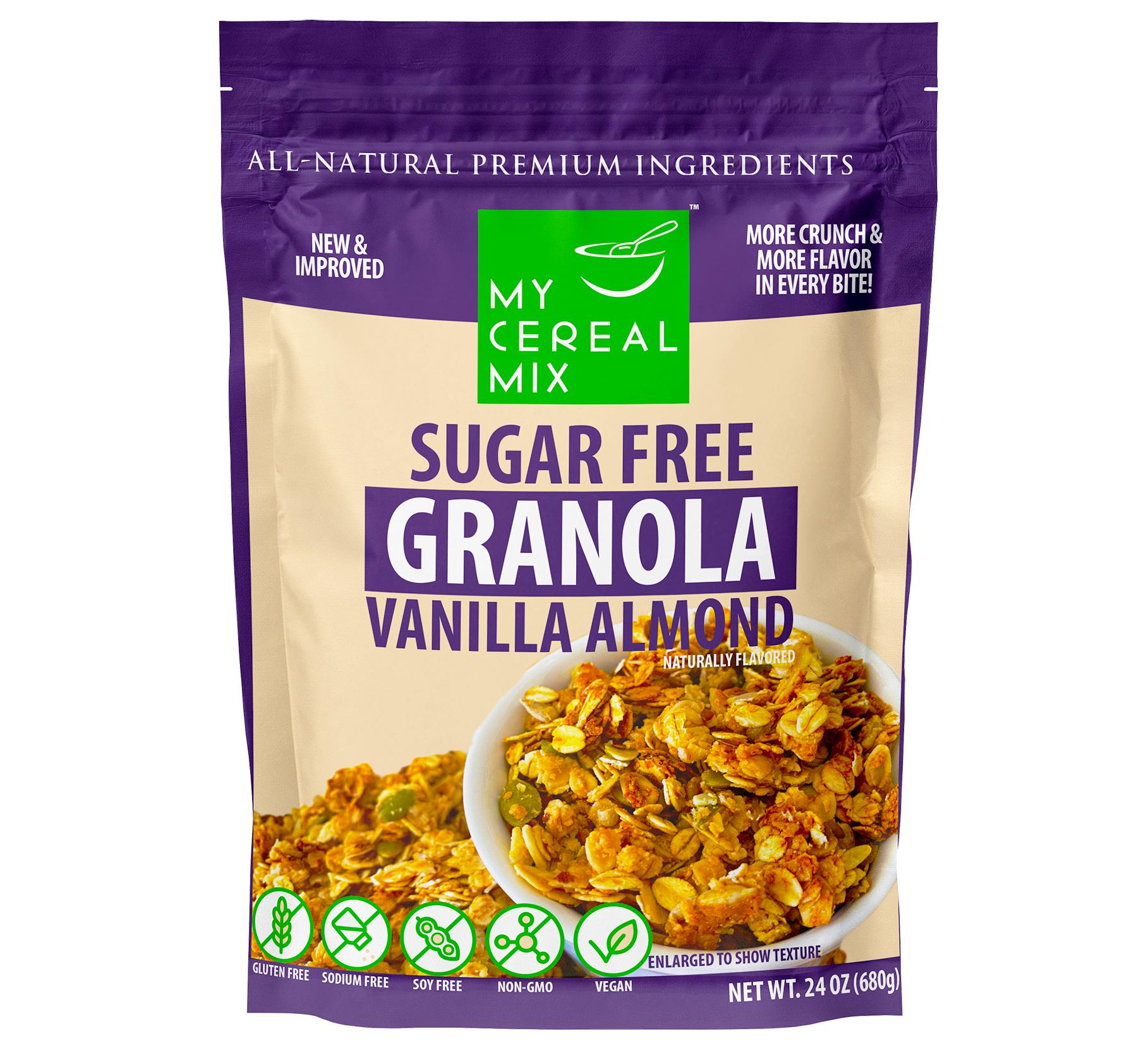Sugar Free Granola - Vanilla Almond - MyCerealMix