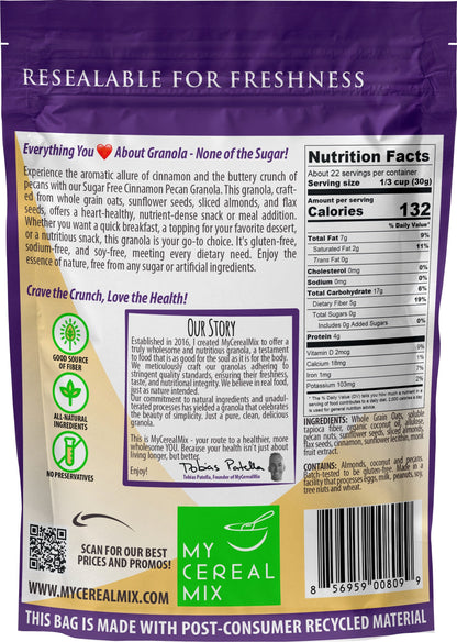 Sugar Free Granola - Cinnamon Pecan MyCerealMix