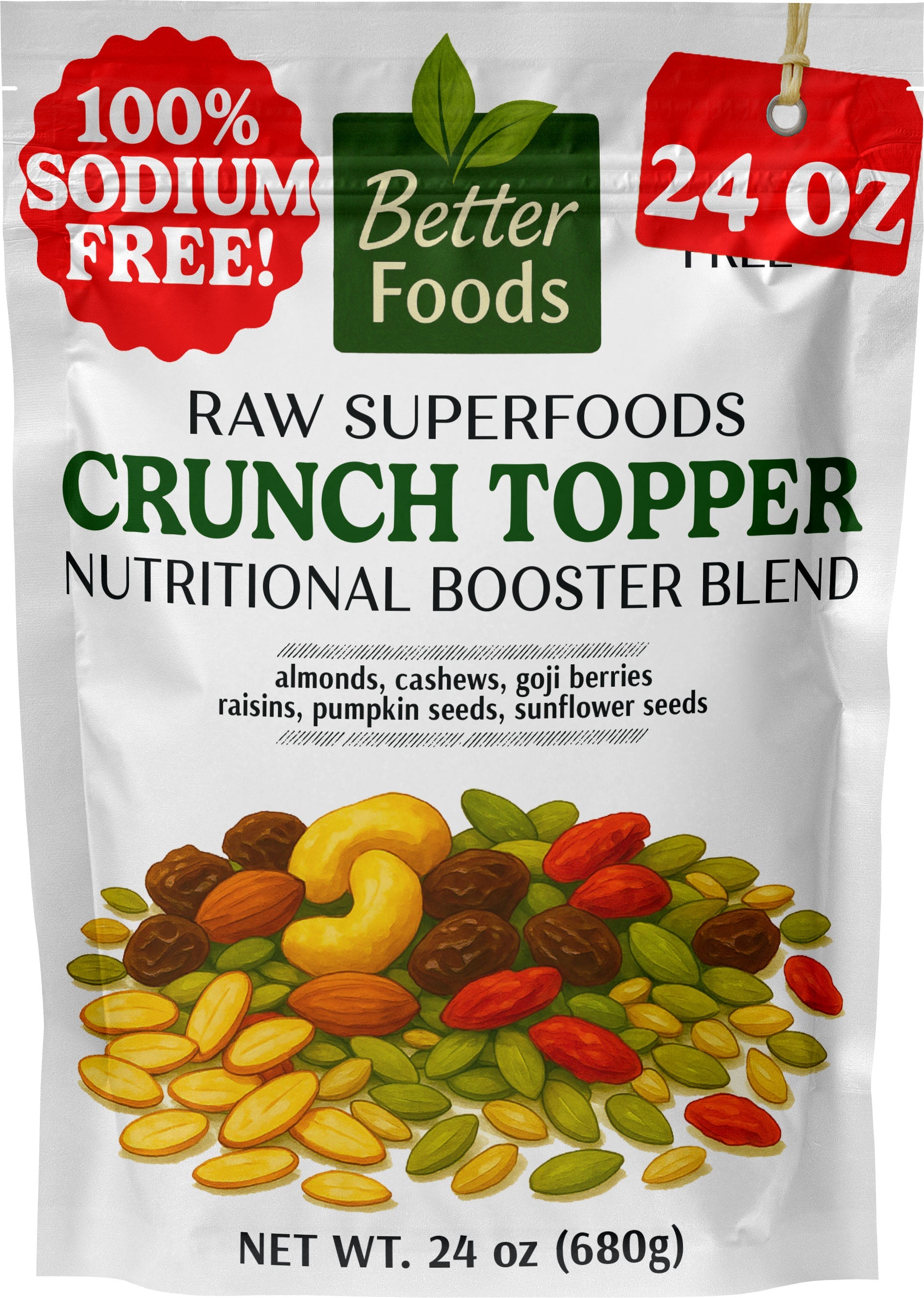 Raw Superfoods Crunch Topper - Nutritional Booster Blend BetterFoods