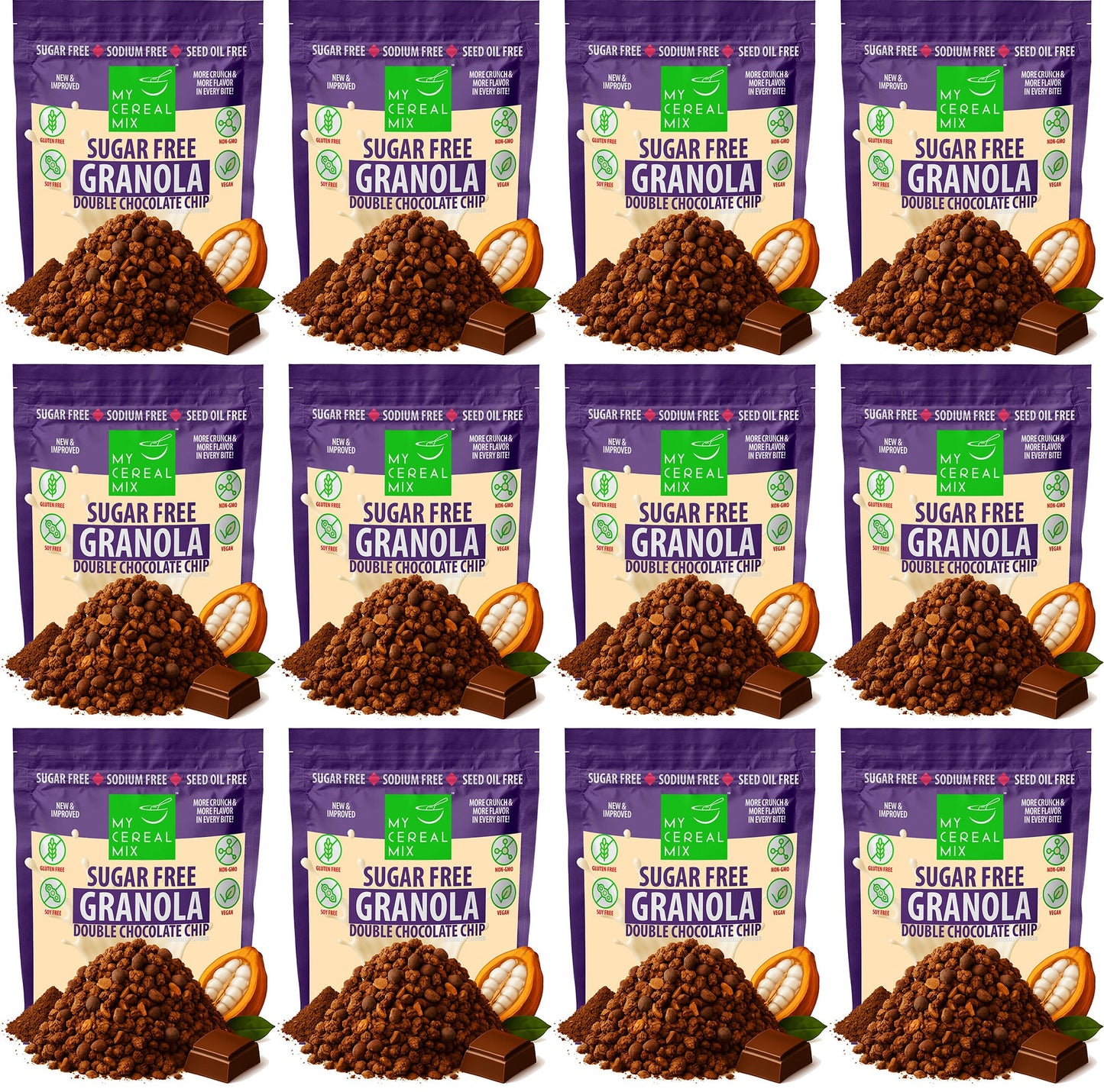 Sugar Free Granola - Double Chocolate Chip MyCerealMix
