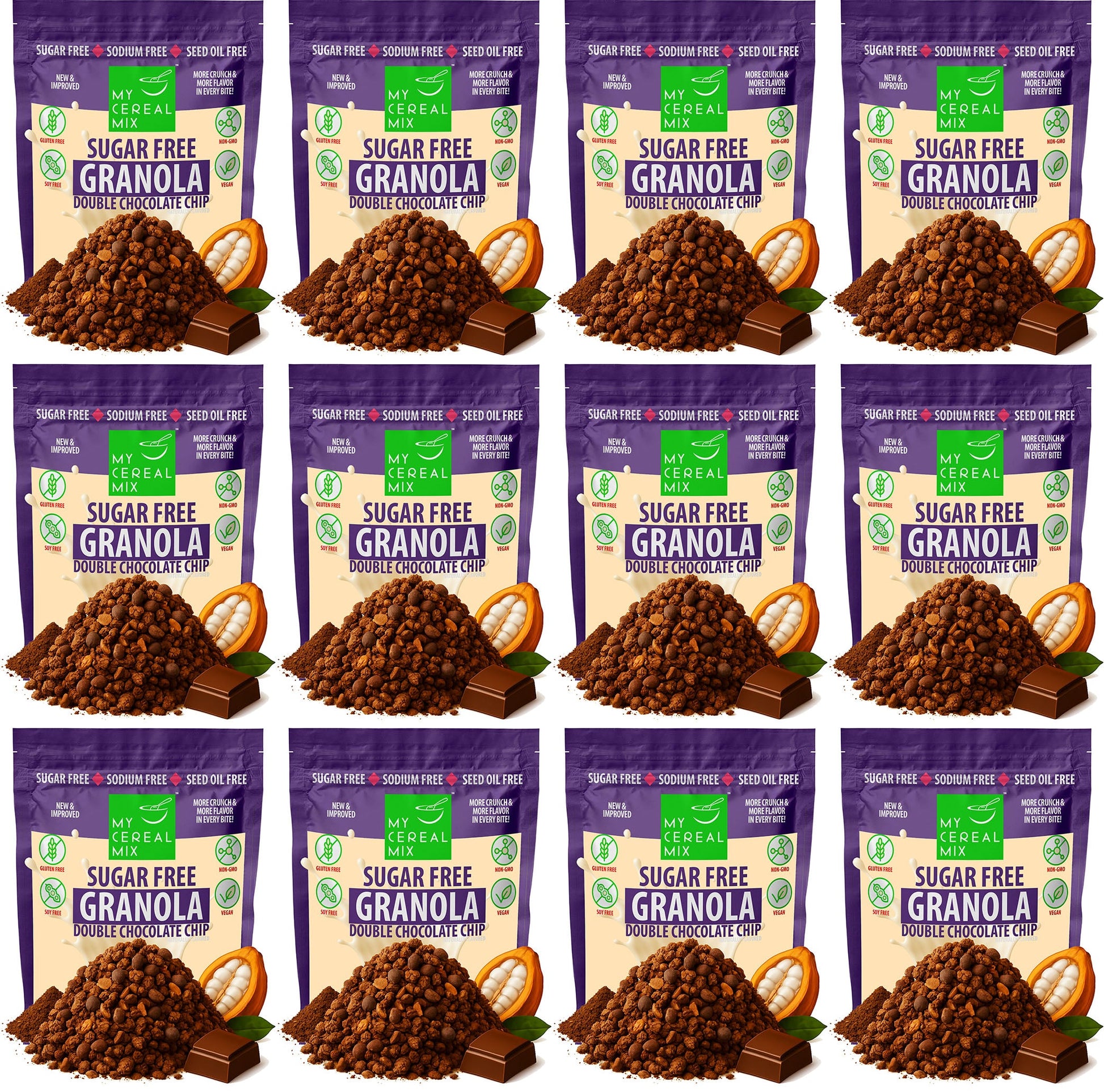 Sugar Free Granola - Double Chocolate Chip MyCerealMix