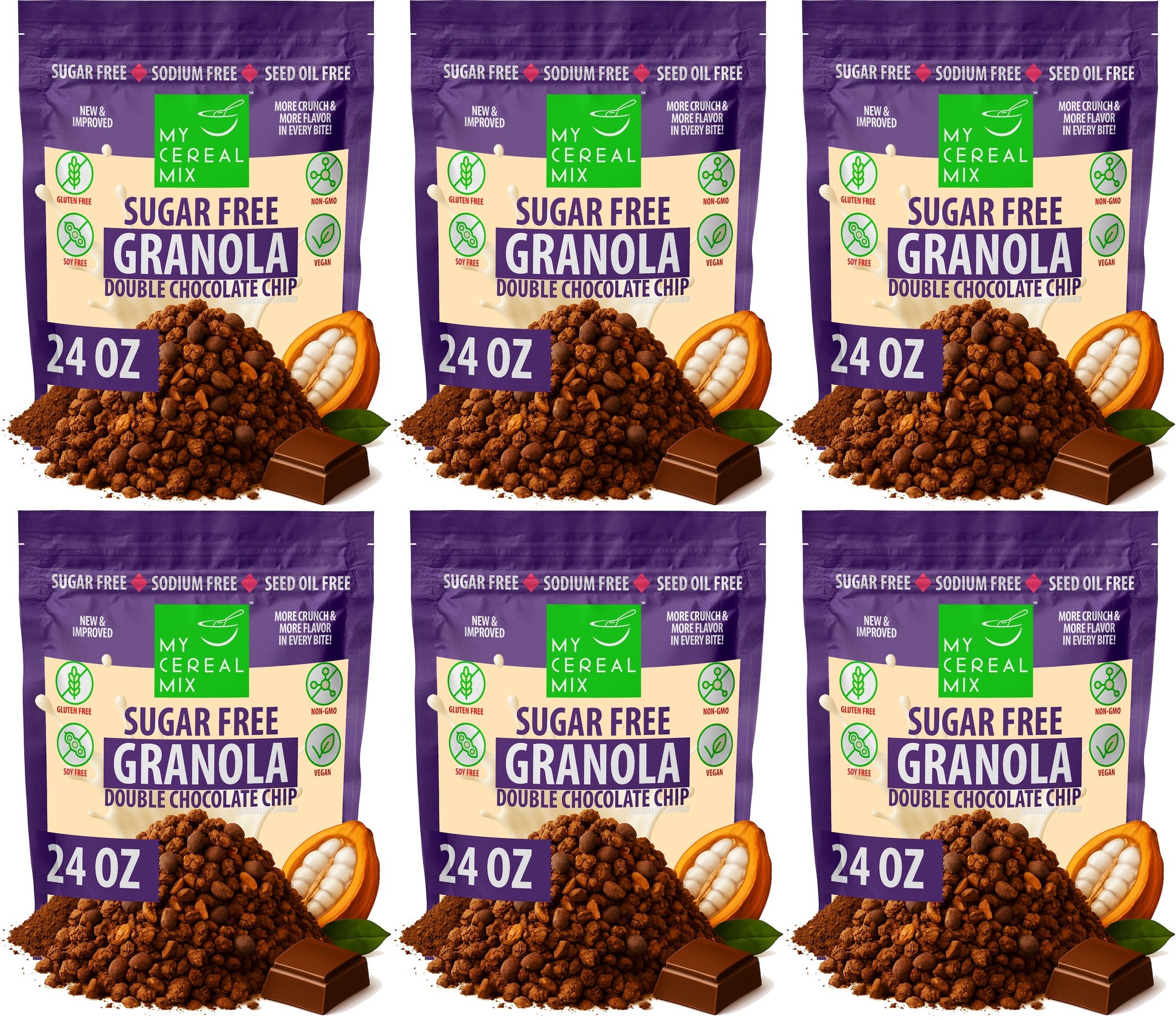 Sugar Free Granola - Double Chocolate Chip MyCerealMix