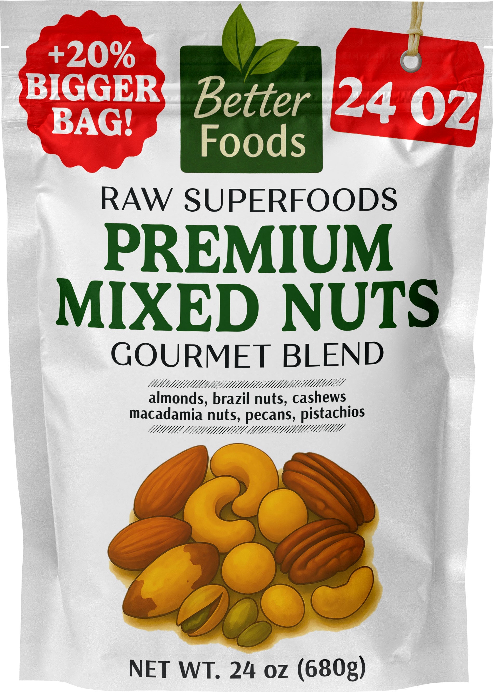 Raw Superfoods Unsalted Premium Mixed Nuts BetterFoods